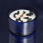 Zodiac Crystal Candle with Gemstone Bracelet - Capricorn