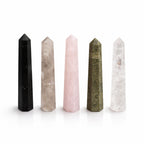 Gemstone Six Face Obelisk Point approx 11cm - Black Tourmaline