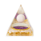 Med Organite Pryamids 7x6cm - Floating Quatz Sphere - Quatz Chunks