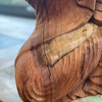 Hand Carved Buddha Statue - 30cm Welcome