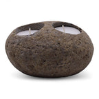 Natural Riverstone Candle Holder - Double Nightlight