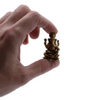 Brass Miniature Gods - Ganesha (22gms)  - 37mm
