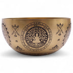 Pure Brass Etched Yogi - Set of 4 - Approx 3.85kg