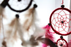 Bali Dreamcatchers - Medium Round - Black/White/Red