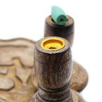 Sm Mango Wood Backflow Burner - Hamsa