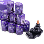Pack of 10 Masala Backflow Incense - Lavender