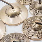 Premium Brass Tibetan Tingsha - Seven Chakra - approx 7cm (255gm)